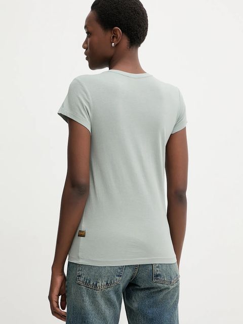 G-Star t-shirt bawełniany damski kolor zielony D24533-4107