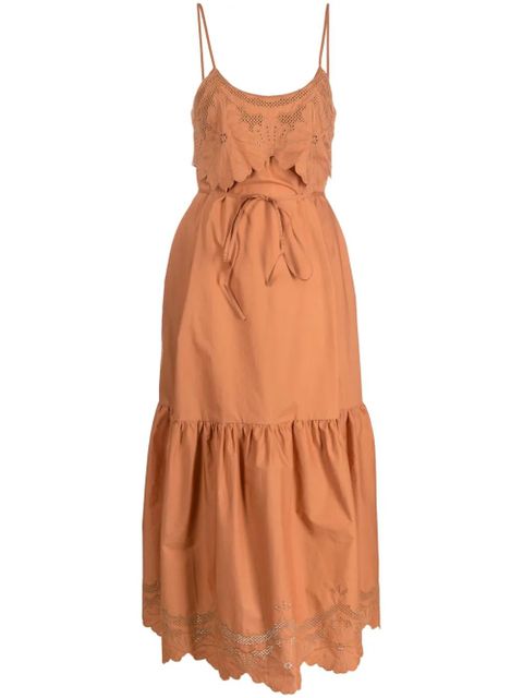 TWINSET tiered-skirt shift dress - Brown - zdjęcie produktu nr 1