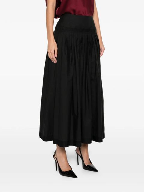 Lanvin pleated basque midi skirt - Black - zdjęcie produktu nr 2