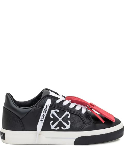 Off-White anchor-logo leather sneakers - Black - zdjęcie produktu nr 1