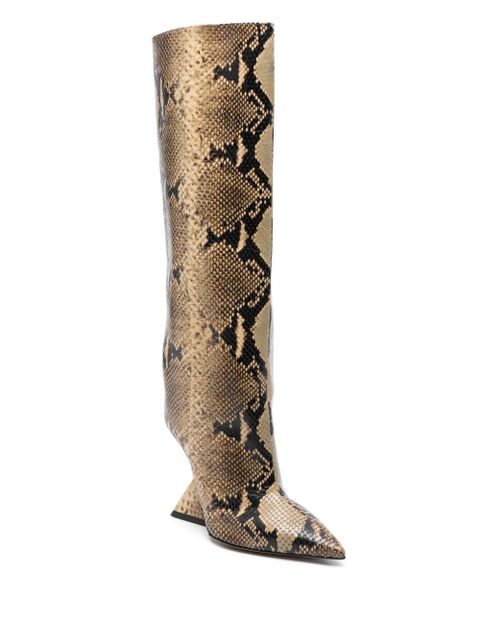 The Attico Cheope 105mm knee boots - Neutrals