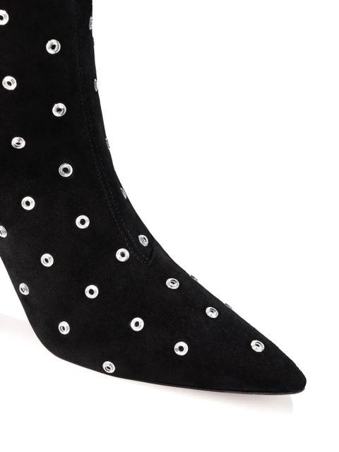 Aquazzura 75mm Matignon Crystal boots - Black