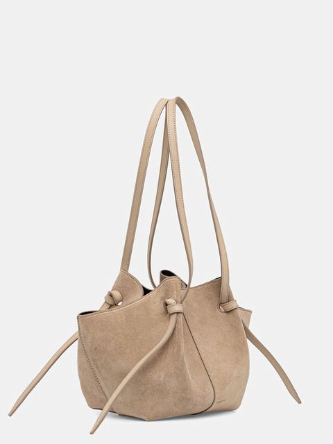 Yuzefi torebka zamszowa MOCHI kolor beżowy YUZSS26-HB-MO-S007 - zdjęcie produktu nr 2