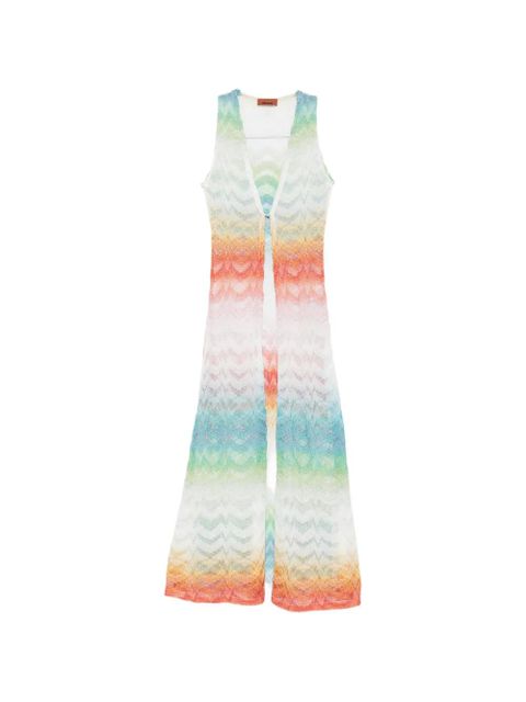 Missoni V-neck sleeveless tunic - White - zdjęcie produktu nr 1
