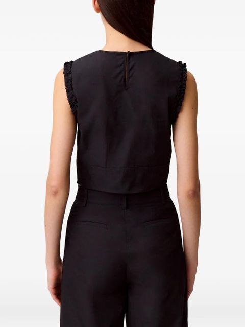 Claudie Pierlot ruffled blouse - Blue