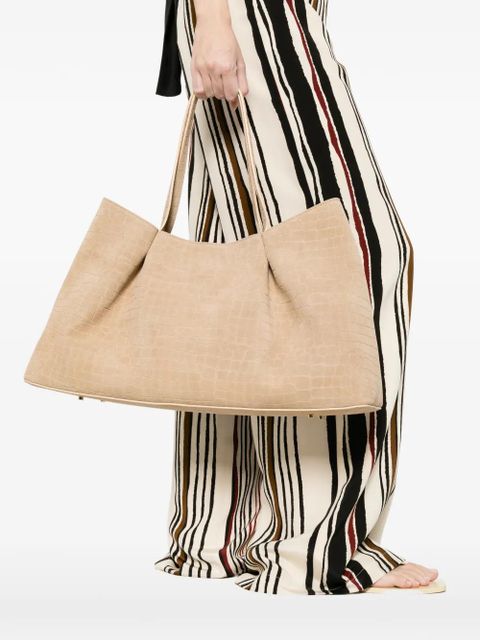 Elleme Dimple crocodile-effect tote bag - Neutrals - zdjęcie produktu nr 2