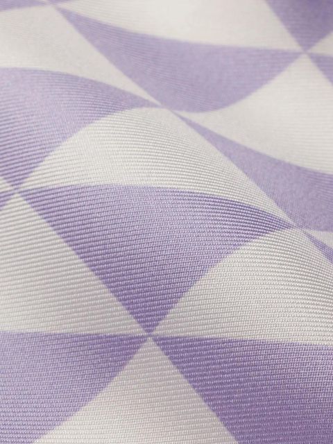 Prada triangle-logo scarf - Purple