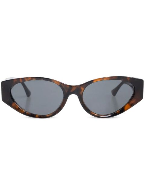 Versace Eyewear Havana oval-frame sunglasses - Brown - zdjęcie produktu nr 1