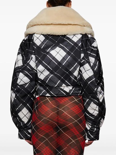 Jean Paul Gaultier layered shearling-collar jacket - Black - zdjęcie produktu nr 2