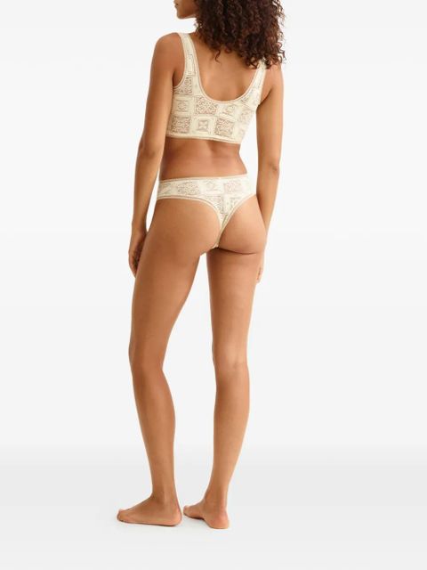 ERES Zellige crop top bra - Neutrals