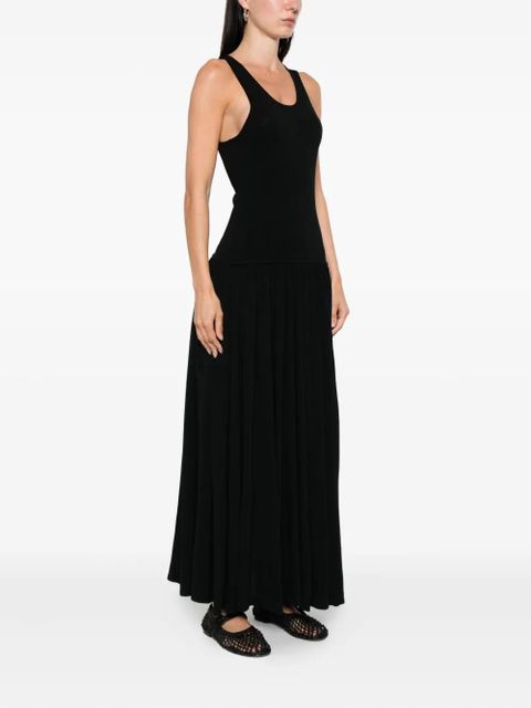 LouLou de Saison Jada racer-back gathered maxi dress - Black