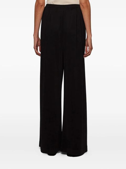 The Row Bellana elastic-waist straight-leg trousers - Black