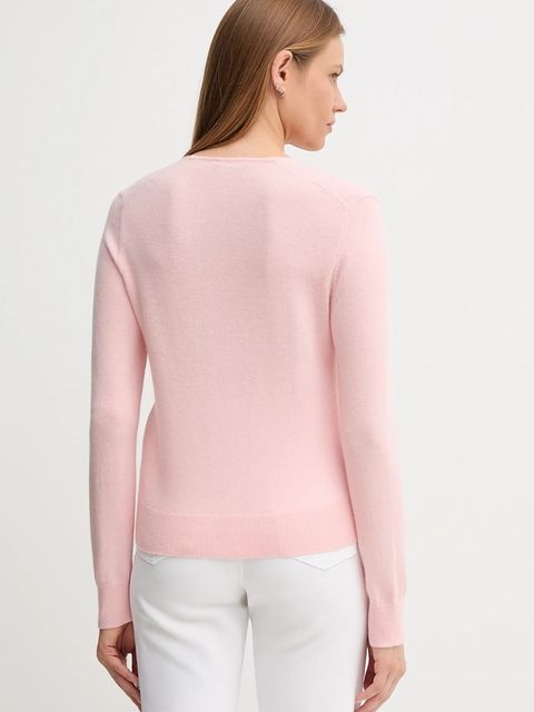 United Colors of Benetton sweter wełniany damski kolor różowy lekki 1002D401Y