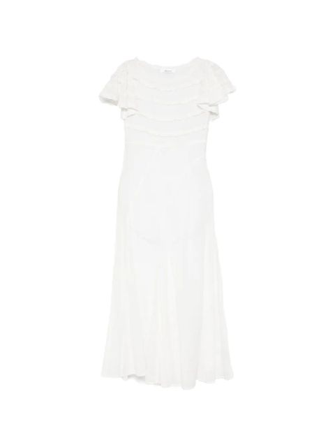 Gimaguas Mary ruffled midi dress - White - zdjęcie produktu nr 1