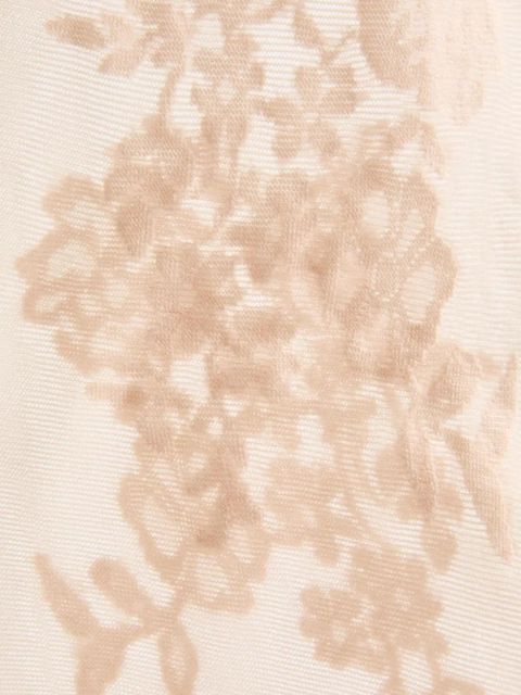 Valentino Garavani floral lycra knee-high socks - Neutrals