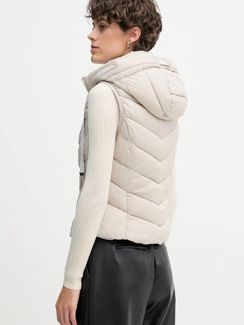 Gaudi bezrękawnik kolor beżowy zimowy 521BD35003