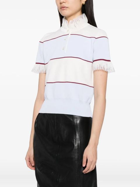 Alexander McQueen striped top - Neutrals - zdjęcie produktu nr 2