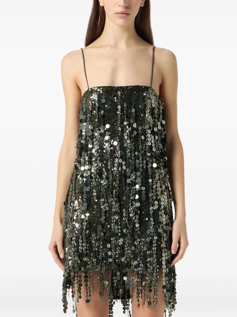 Blumarine sequin-embellished mini dress - Green - zdjęcie produktu nr 2