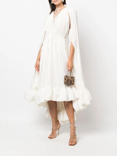 Lanvin cape-design midi-dress - White - zdjęcie produktu nr 2