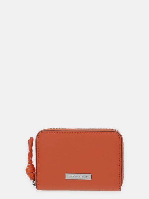 Karl Lagerfeld portfel IKON damski kolor pomarańczowy B1W32005 - zdjęcie produktu nr 1