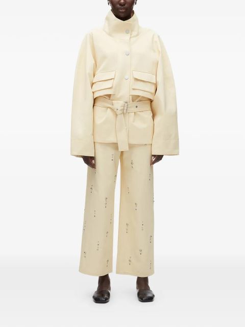 3.1 Phillip Lim belted front-pockets jacket - Neutrals - zdjęcie produktu nr 2