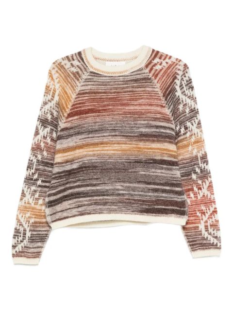 Ba&Sh Clodie striped-patterned sweater - Brown - zdjęcie produktu nr 1