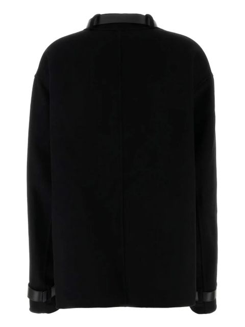 Jil Sander belt-detail cashmere jacket - Black - zdjęcie produktu nr 2