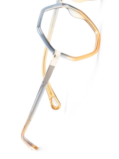 Chloé Eyewear gradient geometric-frame glasses - Blue