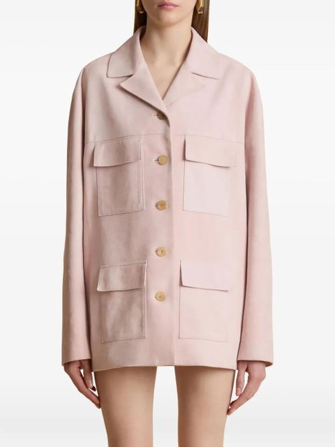 KHAITE Morsson button-up jacket - Pink