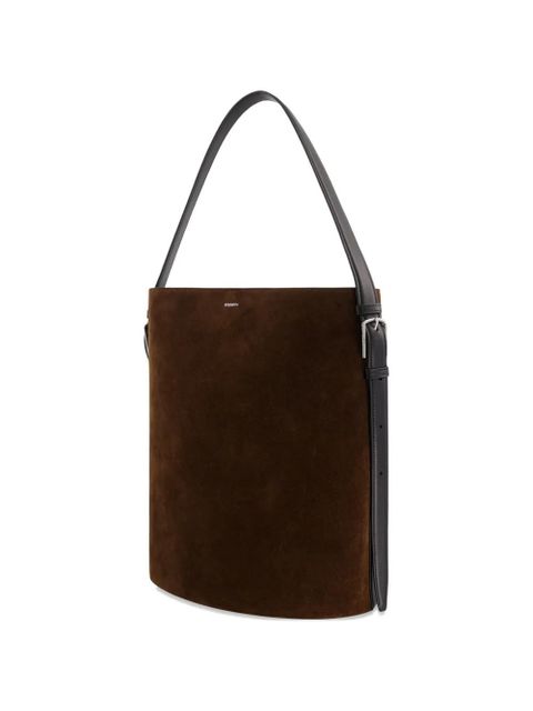 Coperni ergonomic suede tote bag - Brown