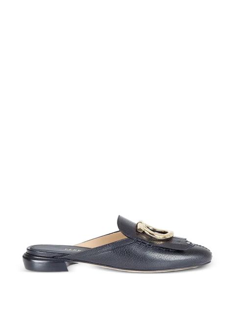 Ferragamo Gancini fringed mules - Black - zdjęcie produktu nr 1