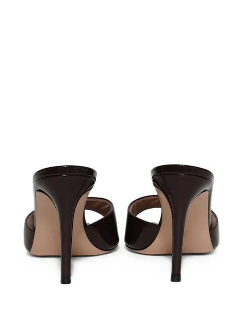 Gianvito Rossi 85mm Elle Nuit pointed-toe pumps - Brown - zdjęcie produktu nr 2