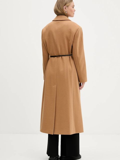 HUGO płaszcz kolor brązowy 50547606