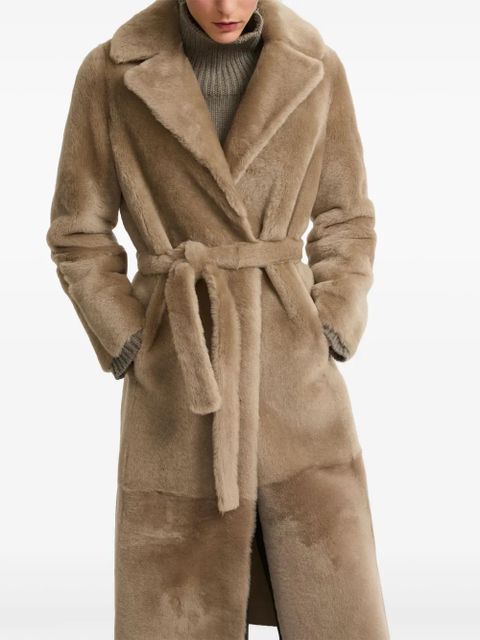 Yves Salomon shearling coat - Brown