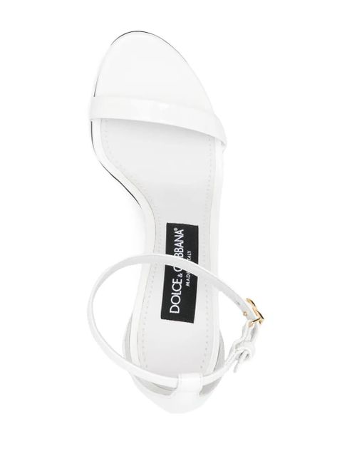 Dolce & Gabbana 100mm leather sandals - White - zdjęcie produktu nr 2