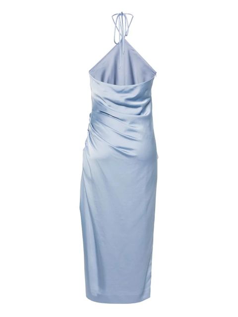 Simkhai Hansel halterneck satin midi dress - Blue - zdjęcie produktu nr 2