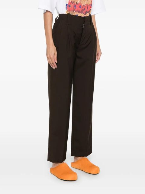 Marni pleat-detail trousers - Brown - zdjęcie produktu nr 2