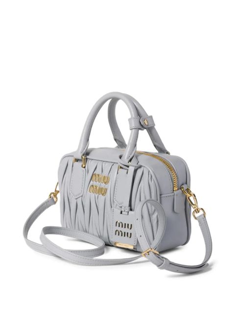Miu Miu Arcadie matelassé leather bag - Grey
