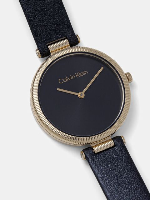 Calvin Klein zegarek damski kolor czarny 25100017