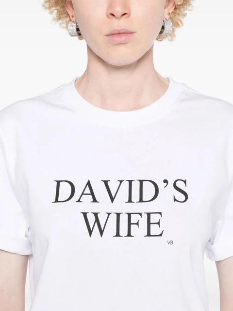 Victoria Beckham David's Wife T-shirt - White