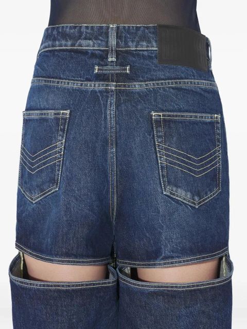 Jean Paul Gaultier The Cut-Out wide-leg jeans - Blue
