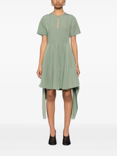 LOEWE logo-plaque mini dress - Green - zdjęcie produktu nr 2