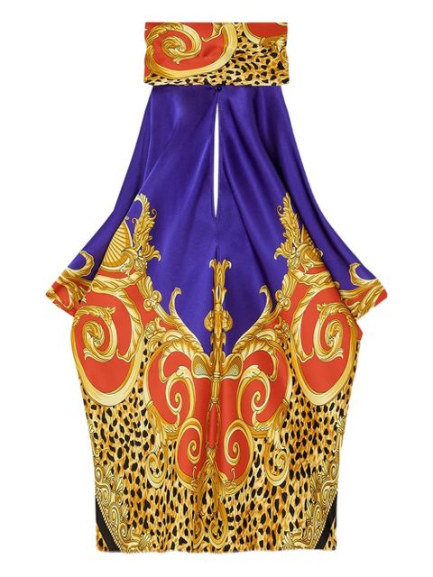 Versace baroque-print halterneck top - Yellow - zdjęcie produktu nr 1