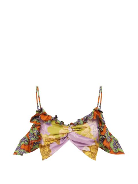 ALEMAIS Arnie ruffled top - Orange - zdjęcie produktu nr 1