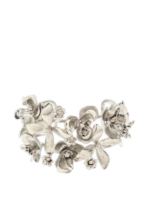 Jennifer Behr floral orinda hair pin - Silver - zdjęcie produktu nr 1
