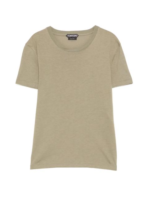 TOM FORD crew neck T-shirt - Green - zdjęcie produktu nr 1