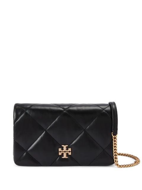 Tory Burch Kira pavé diamond-quilted wallet-on-chain - Black - zdjęcie produktu nr 1