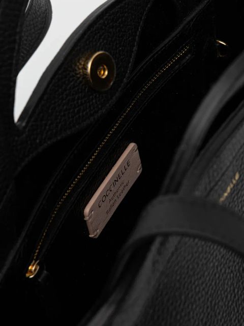 Coccinelle torebka skórzana COCCINELLEAMALIA kolor czarny S9P 11 02 01