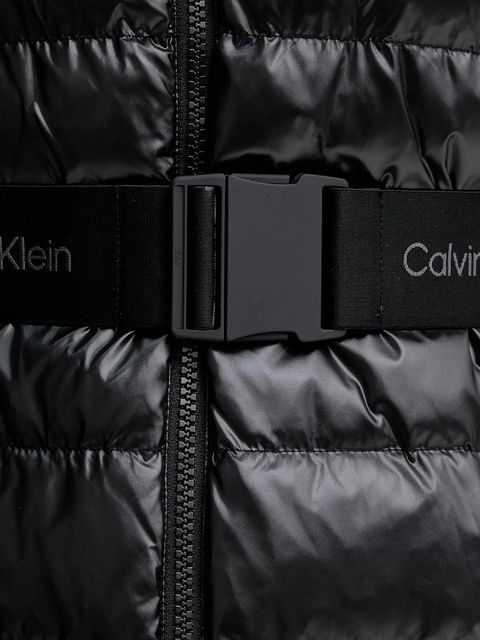 Calvin Klein bezrękawnik kolor czarny przejściowy LV044D562G