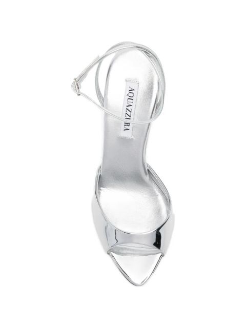 Aquazzura Juno ankle strap sandals - Silver